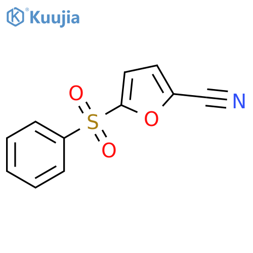 2-Furancarbonitrile, 5-(phenylsulfonyl)- structure