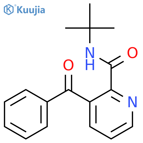 2-Pyridinecarboxamide, 3-benzoyl-N-(1,1-dimethylethyl)- structure