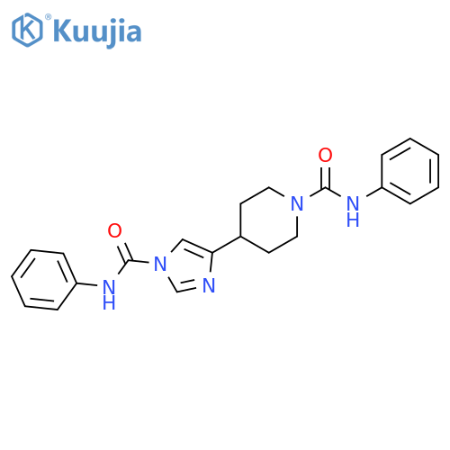 1-Piperidinecarboxamide,N-phenyl-4-[1-[(phenylamino)carbonyl]-1H-imidazol-4-yl]- structure