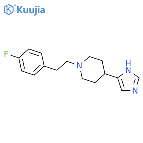 Piperidine,1-[2-(4-fluorophenyl)ethyl]-4-(1H-imidazol-5-yl)- structure