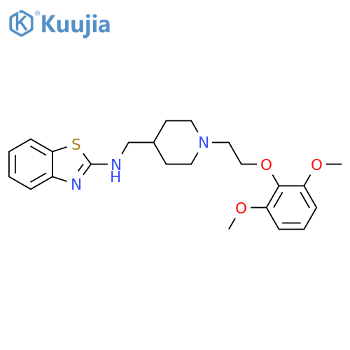 2-Benzothiazolamine,N-[[1-[2-(2,6-dimethoxyphenoxy)ethyl]-4-piperidinyl]methyl]- structure