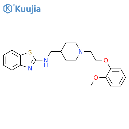 2-Benzothiazolamine,N-[[1-[2-(2-methoxyphenoxy)ethyl]-4-piperidinyl]methyl]- structure