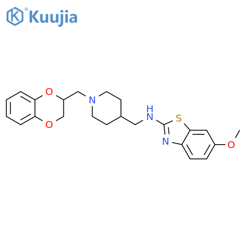 2-Benzothiazolamine,N-[[1-[(2,3-dihydro-1,4-benzodioxin-2-yl)methyl]-4-piperidinyl]methyl]-6-methoxy- structure