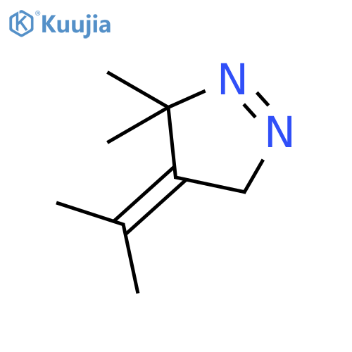 3H-Pyrazole, 4,5-dihydro-3,3-dimethyl-4-(1-methylethylidene)- structure