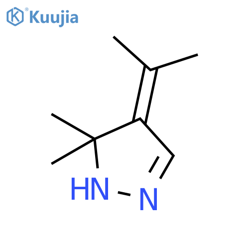 1H-Pyrazole, 4,5-dihydro-5,5-dimethyl-4-(1-methylethylidene)- structure