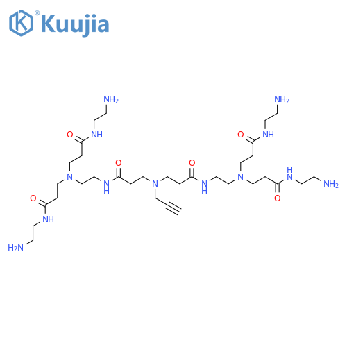 4,7,11,15,18-Pentaazaheneicosanediamide, N1,N21-bis(2-aminoethyl)-4,18-bis[3-[(2-aminoethyl)amino]-3-oxopropyl]-8,14-dioxo-11-(2-propyn-1-yl)- structure