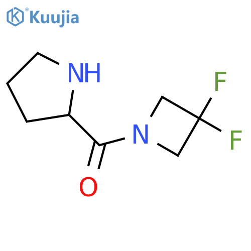 (3,3-Difluoroazetidin-1-yl)(pyrrolidin-2-yl)methanone structure