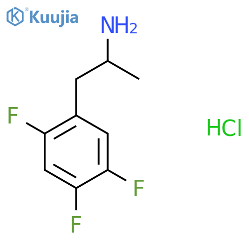 1-(2,4,5-Trifluorophenyl)propan-2-amine;hydrochloride structure