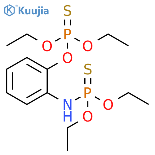 Phosphorothioic acid, O-[2-[(diethoxyphosphinothioyl)amino]phenyl] O,O-diethyl ester (9CI) structure