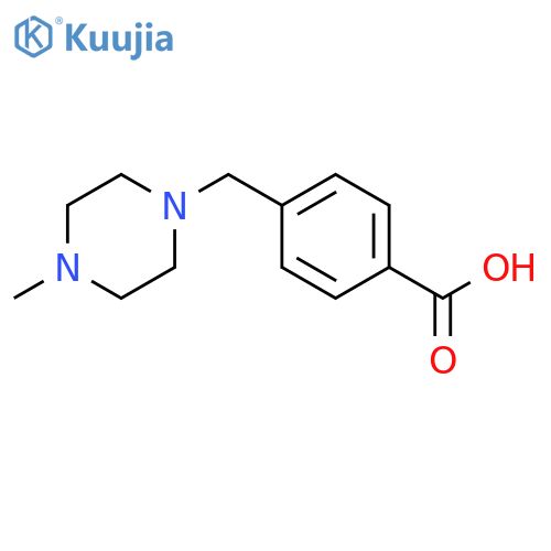 4-[(4-methylpiperazin-1-yl)methyl]benzoic acid structure
