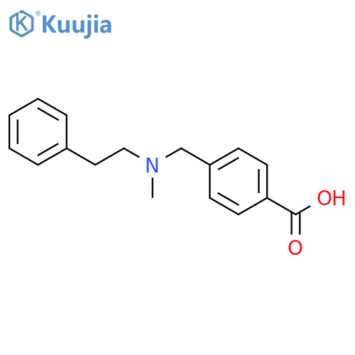 Benzoic acid, 4-[[methyl(2-phenylethyl)amino]methyl]- structure