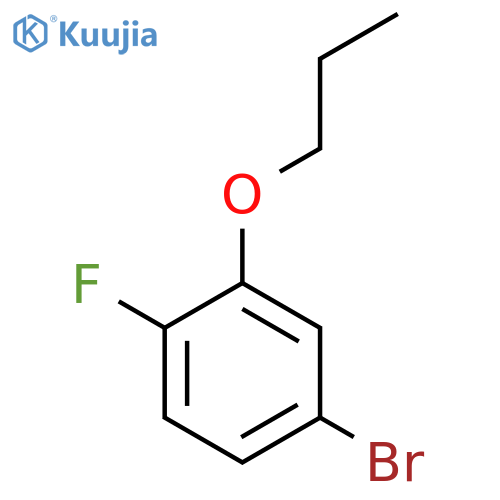 4-Bromo-1-fluoro-2-propoxybenzene structure