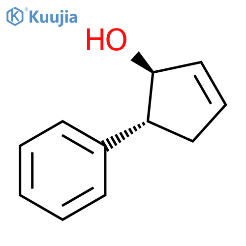 2-Cyclopenten-1-ol, 5-phenyl-, trans- structure