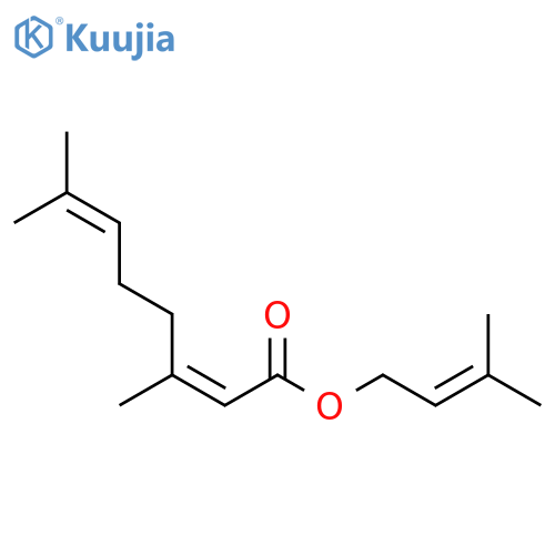 2,6-Octadienoic acid, 3,7-dimethyl-, 3-methyl-2-butenyl ester, (Z)- structure