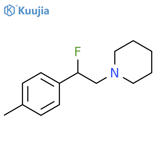 Piperidine, 1-[2-fluoro-2-(4-methylphenyl)ethyl]- structure