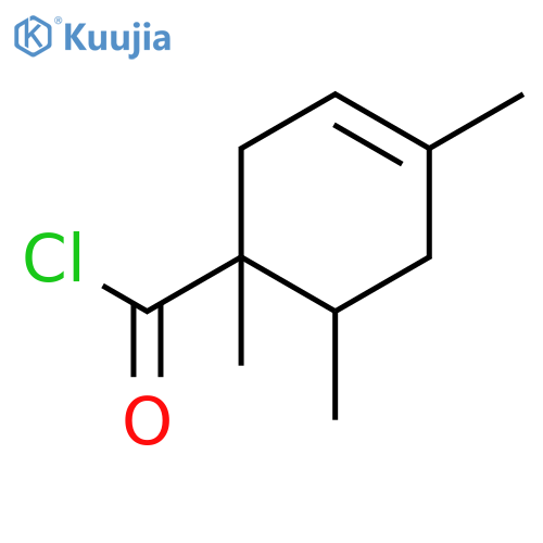 3-Cyclohexene-1-carbonylchloride, 1,4,6-trimethyl- structure