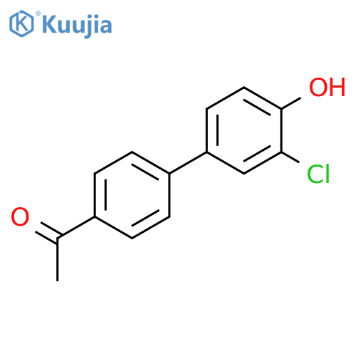 4-(4-Acetylphenyl)-2-chlorophenol structure