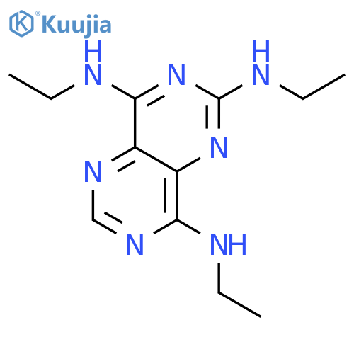 Pyrimido[5,4-d]pyrimidine-2,4,8-triamine, N,N',N''-triethyl- structure