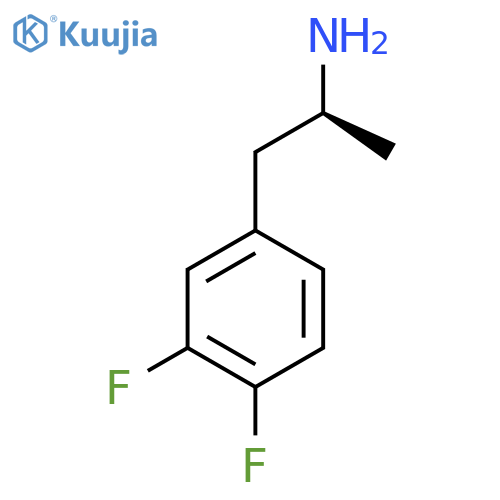 (2S)-1-(3,4-difluorophenyl)propan-2-amine structure