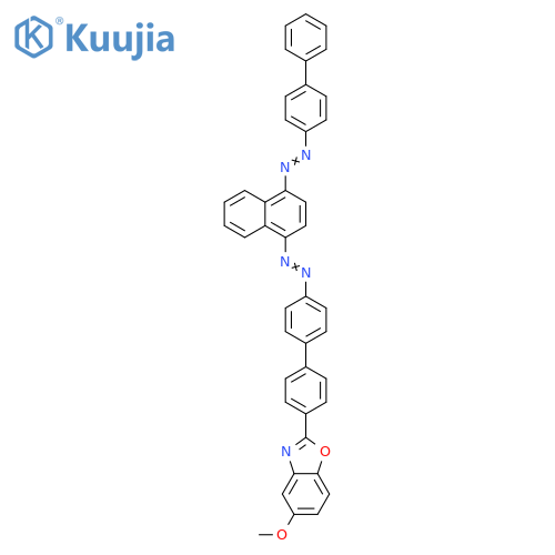 Benzoxazole,2-[4'-[[4-([1,1'-biphenyl]-4-ylazo)-1-naphthalenyl]azo][1,1'-biphenyl]-4-yl]-5-methoxy- structure