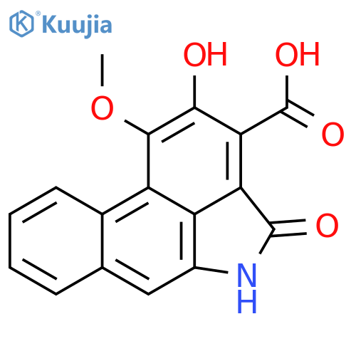 14-Hydroxy-15-methoxy-11-oxo-10-azatetracyclo[7.6.1.02,7.012,16]hexadeca-1(16),2,4,6,8,12,14-heptaene-13-carboxylic acid structure