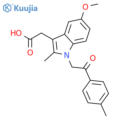 1H-Indole-3-aceticacid, 5-methoxy-2-methyl-1-[2-(4-methylphenyl)-2-oxoethyl]- structure