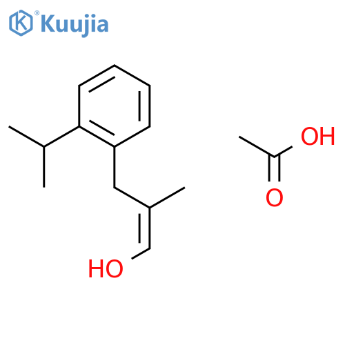 Acetic Acid;2-methyl-3-(2-propan-2-ylphenyl)prop-1-en-1-ol structure