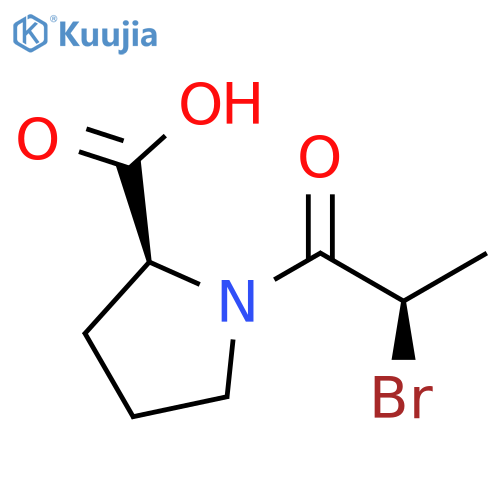 L-Proline, 1-(2-bromo-1-oxopropyl)-, (R)- structure