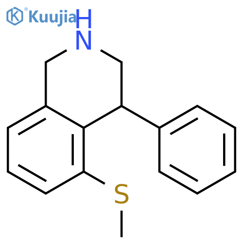 5-methylsulfanyl-4-phenyl-1,2,3,4-tetrahydroisoquinoline structure