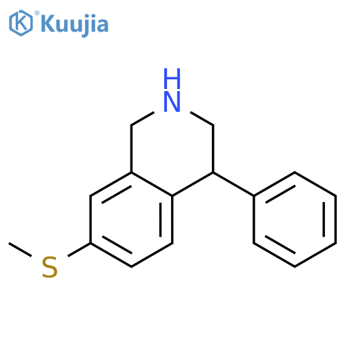 7-methylsulfanyl-4-phenyl-1,2,3,4-tetrahydroisoquinoline structure