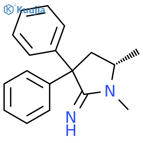 2-Pyrrolidinimine, 1,5-dimethyl-3,3-diphenyl-, (5S)- structure