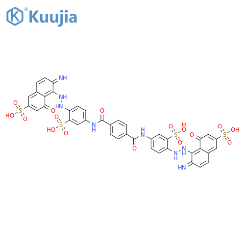 2-Naphthalenesulfonicacid,5,5'-[terephthaloylbis[imino(2-sulfo-p-phenylene)azo]]bis[6-amino-4-hydroxy-(7CI) structure