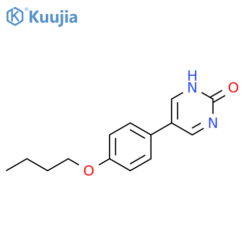 2(1H)-Pyrimidinone, 5-(4-butoxyphenyl)- structure