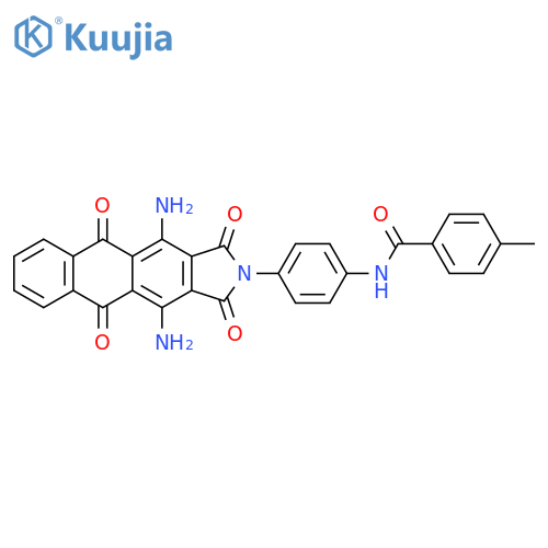 Benzamide,N-[4-(4,11-diamino-1,3,5,10-tetrahydro-1,3,5,10-tetraoxo-2H-naphth[2,3-f]isoindol-2-yl)phenyl]-4-methyl- structure
