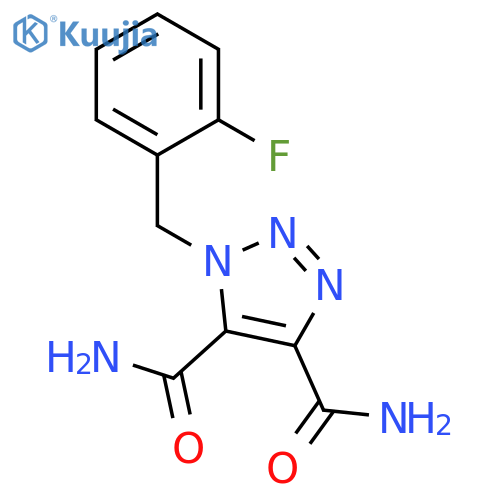 1H-1,2,3-Triazole-4,5-dicarboxamide, 1-[(2-fluorophenyl)methyl]- structure