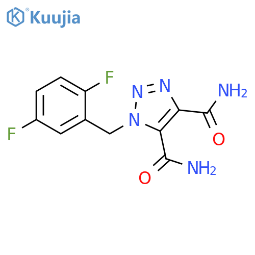 1H-1,2,3-Triazole-4,5-dicarboxamide, 1-[(2,5-difluorophenyl)methyl]- structure