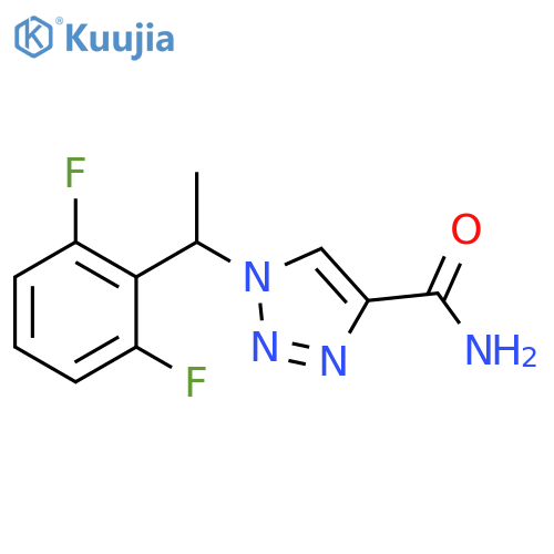 1H-1,2,3-Triazole-4-carboxamide, 1-[1-(2,6-difluorophenyl)ethyl]- structure