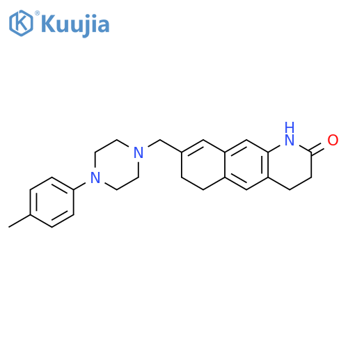 Benzo[g]quinolin-2(1H)-one,3,4,6,7-tetrahydro-8-[[4-(4-methylphenyl)-1-piperazinyl]methyl]- structure