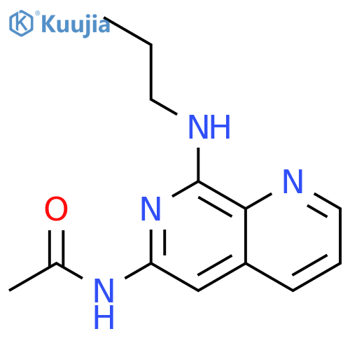 Acetamide, N-[8-(propylamino)-1,7-naphthyridin-6-yl]- structure