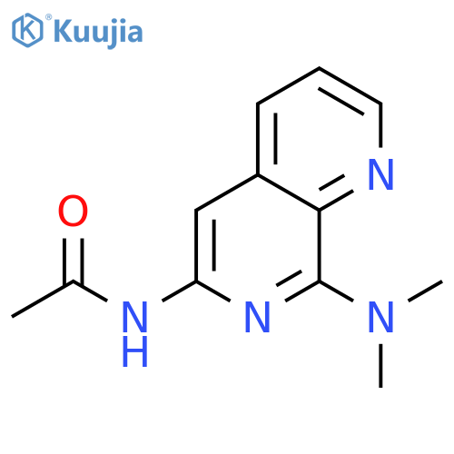 Acetamide,N-[8-(dimethylamino)-1,7-naphthyridin-6-yl]- structure