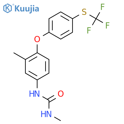 Urea, N-methyl-N'-[3-methyl-4-[4-[(trifluoromethyl)thio]phenoxy]phenyl]- structure
