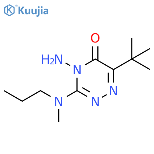 1,2,4-Triazin-5(4H)-one,4-amino-6-(1,1-dimethylethyl)-3-(methylpropylamino)- structure
