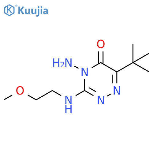 1,2,4-Triazin-5(4H)-one,4-amino-6-(1,1-dimethylethyl)-3-[(2-methoxyethyl)amino]- structure