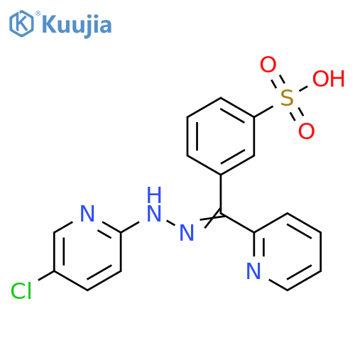 Benzenesulfonic acid,3-[[(5-chloro-2-pyridinyl)hydrazono]-2-pyridinylmethyl]- structure