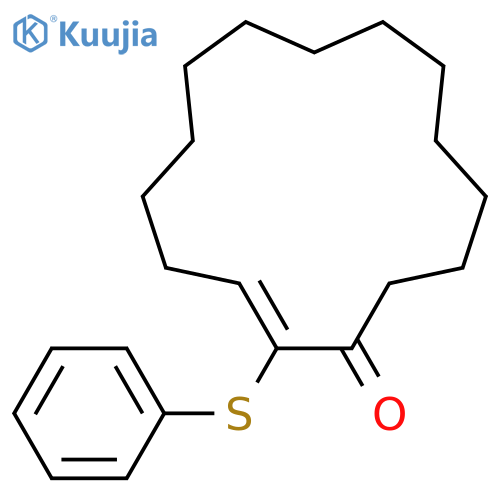 2-Cyclopentadecen-1-one, 2-(phenylthio)- structure