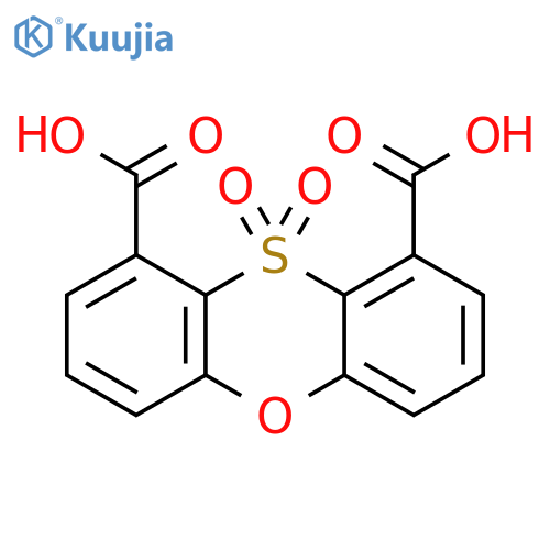 1,9-Phenoxathiindicarboxylic acid, 10,10-dioxide structure