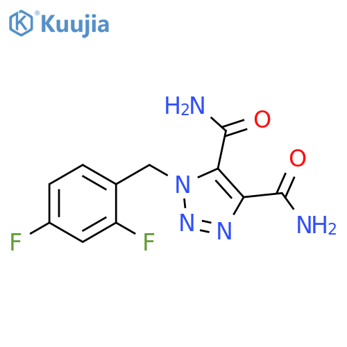 1H-1,2,3-Triazole-4,5-dicarboxamide, 1-[(2,4-difluorophenyl)methyl]- structure
