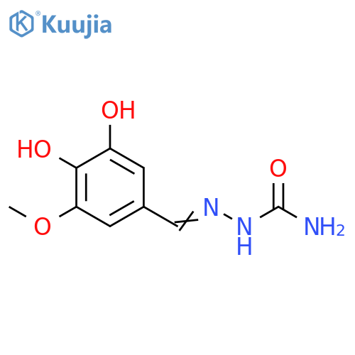 Hydrazinecarboxamide, 2-[(3,4-dihydroxy-5-methoxyphenyl)methylene]- structure
