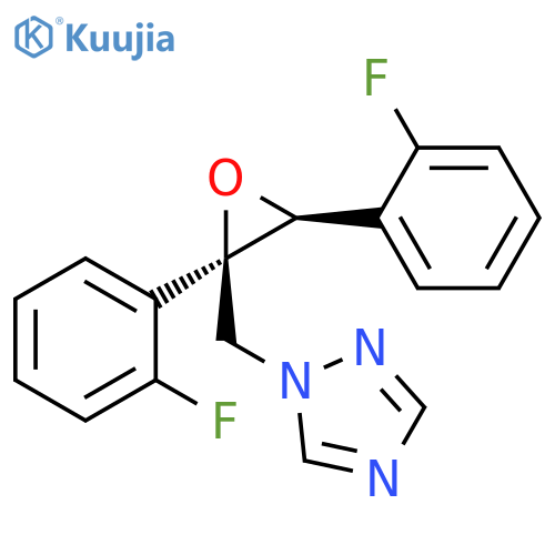 1H-1,2,4-Triazole, 1-[[2,3-bis(2-fluorophenyl)oxiranyl]methyl]-, cis- (9CI) structure
