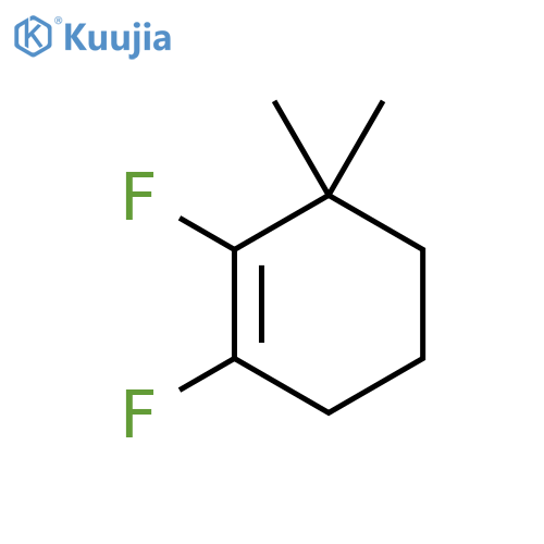 Cyclohexene,1,2-difluoro-3,3-dimethyl- structure